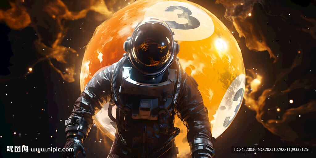 太空台球桌球壁画背景墙