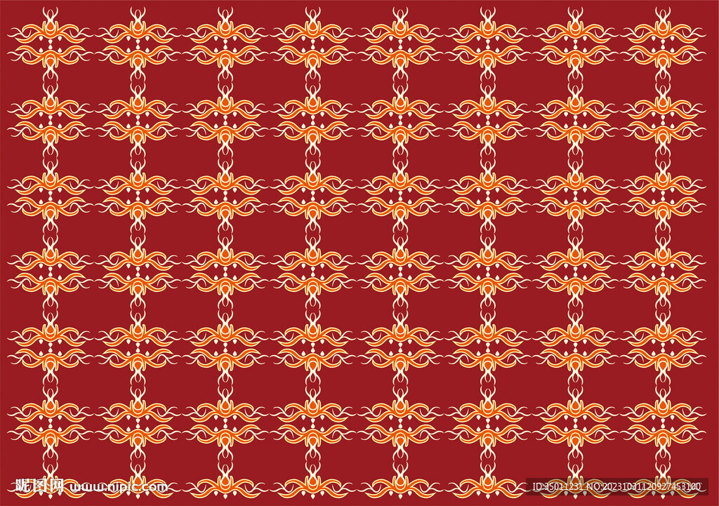 高档红色花纹底纹背景CDR矢量