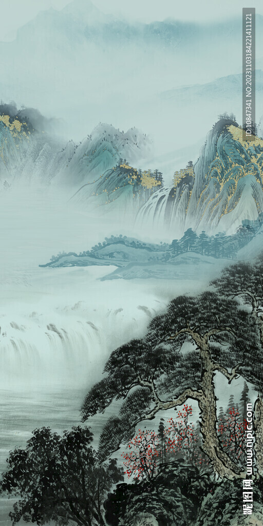 现代 中式意境玄关 TIF分层