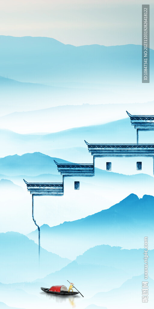 中式 清晰人气玄关 TIF分层