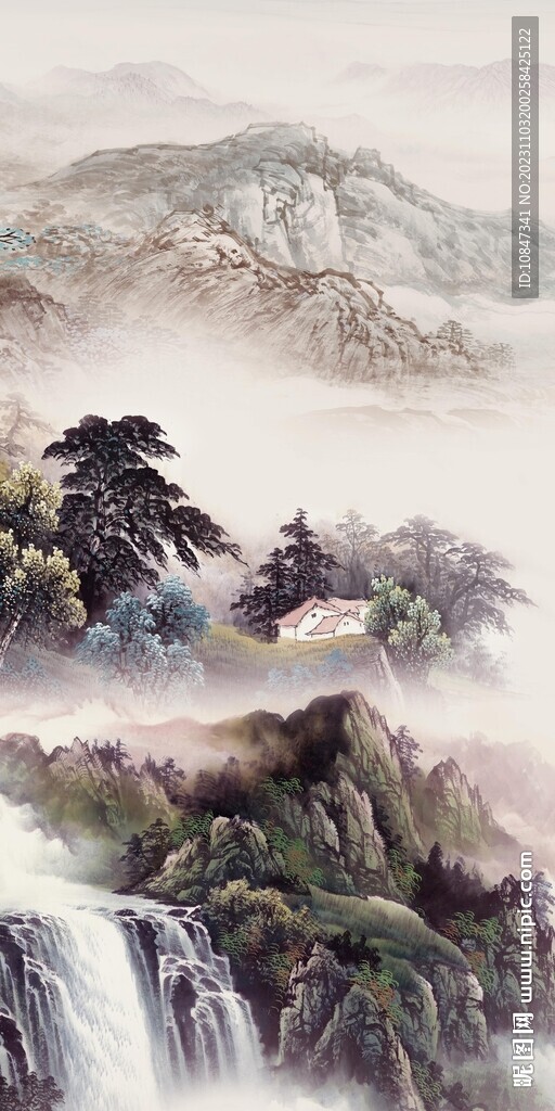 高档 简约中式玄关 TIF分层