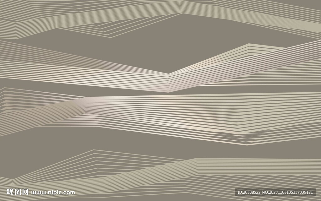 轻奢线条背景墙