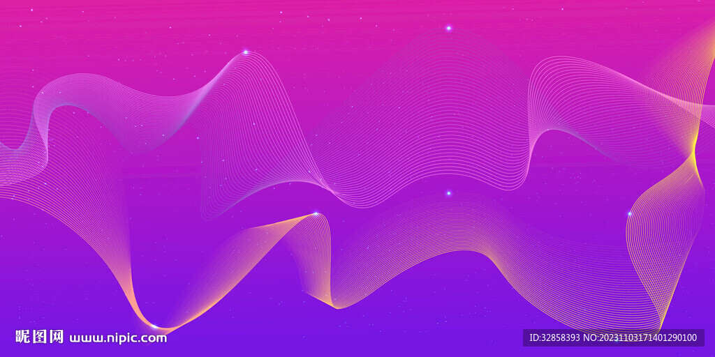 紫色渐变抽象科技线条背景