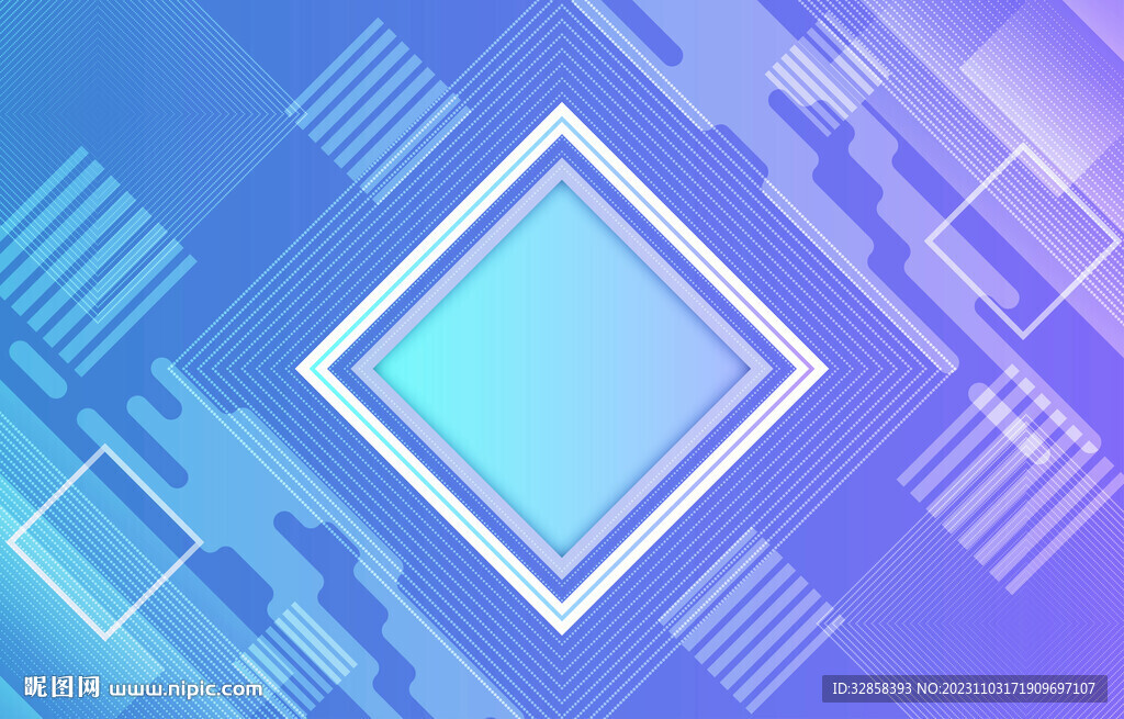 蓝紫色渐变几何背景