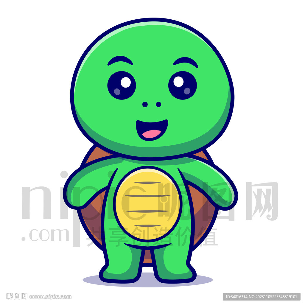 可爱卡通小乌龟