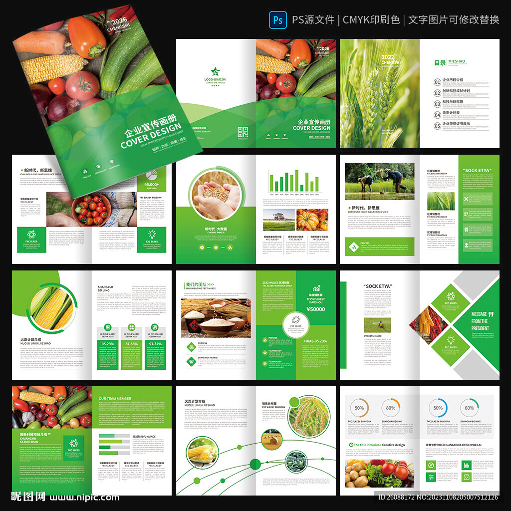 蔬菜水果画册 农产品宣传册