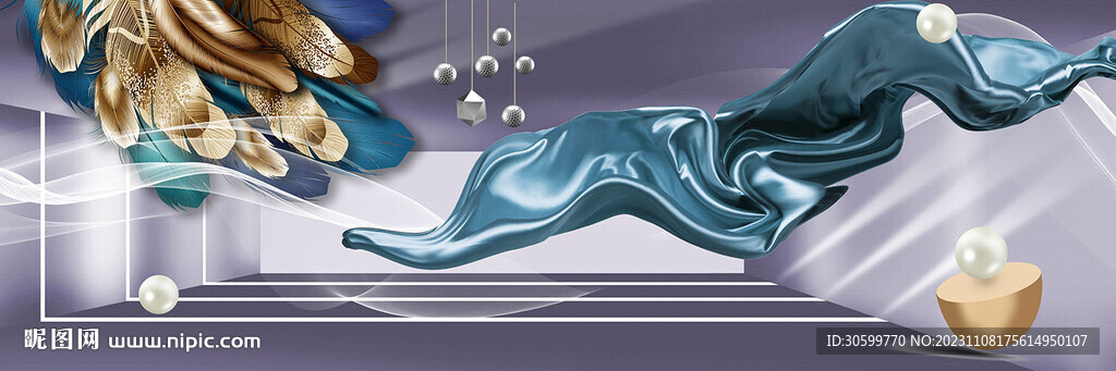 现代简约轻奢创意床头画