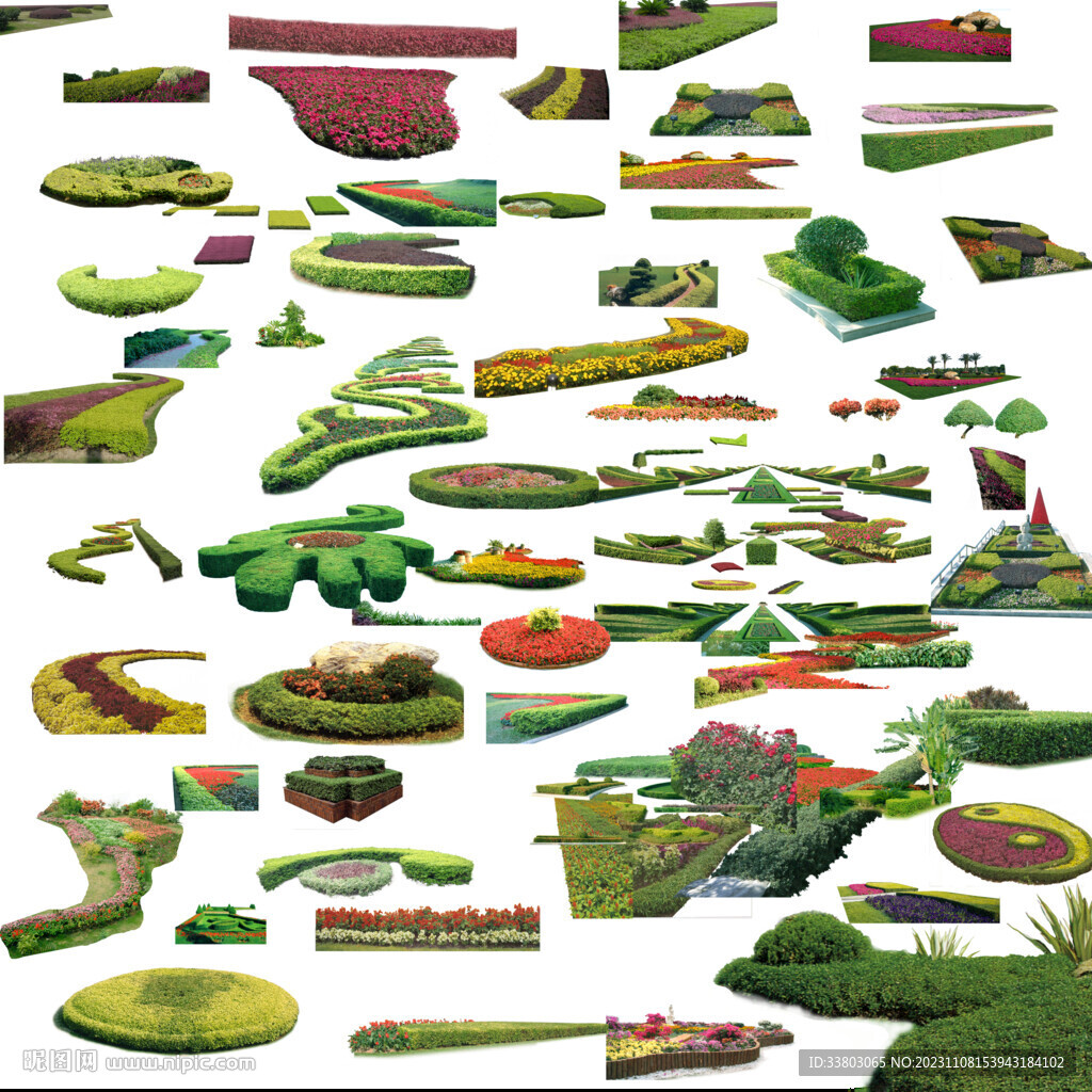 免扣花圃素材