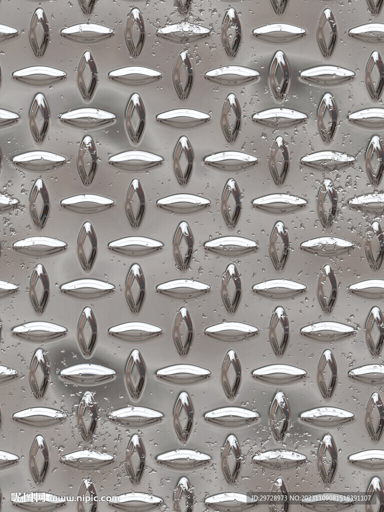 无缝金属叶子花纹板