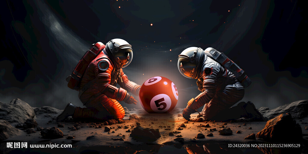 太空宇航员台球壁画文化背景墙