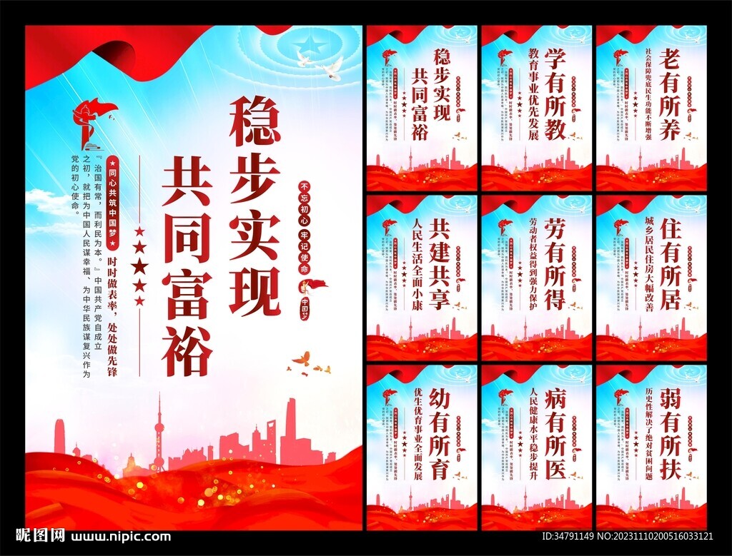 共同富裕党建海报