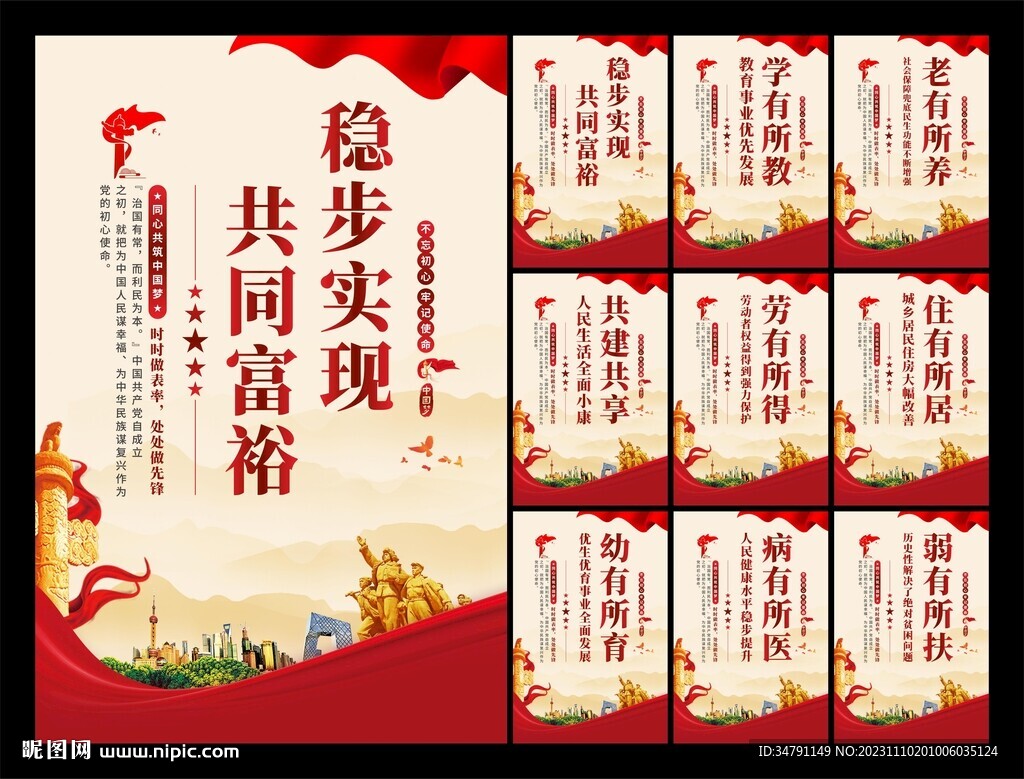 共同富裕党建海报