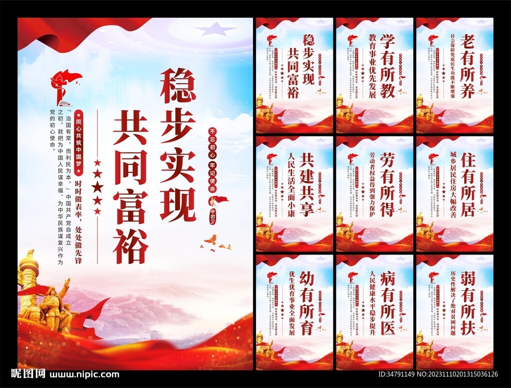 共同富裕党建海报