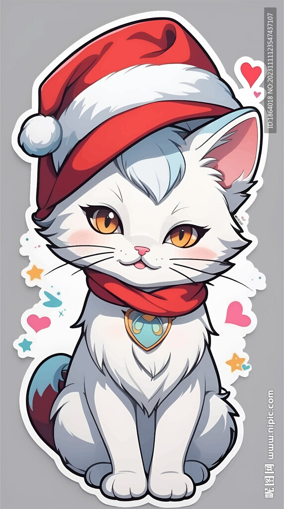 可爱猫咪ai矢量图