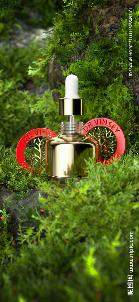 c4d场景森林精华苔藓oc渲染