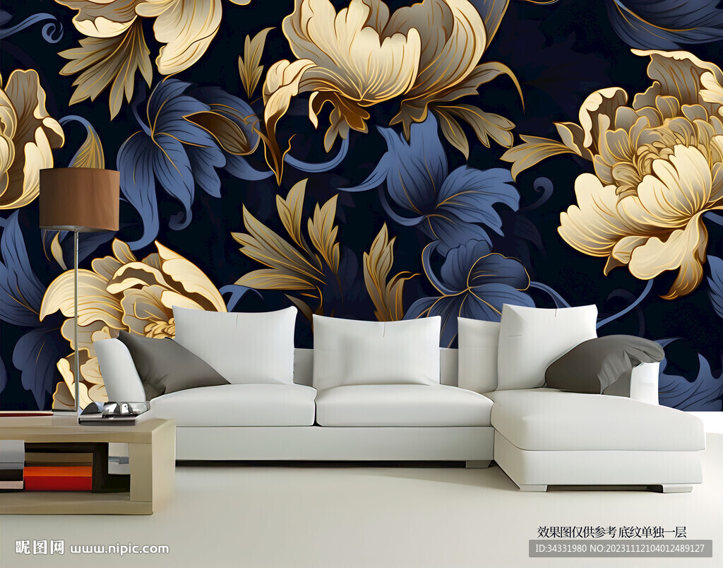 欧式花纹墙纸壁纸