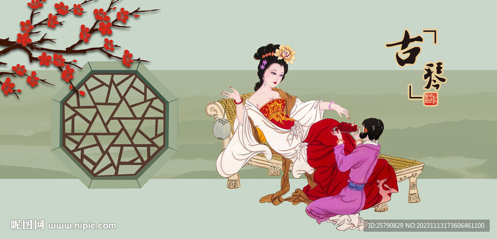 古代美女仕女图