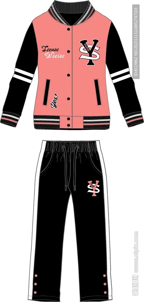 女童套装 运动套