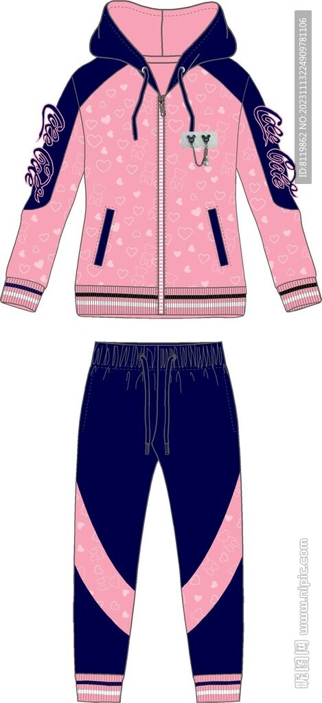 女童套装 棒球服