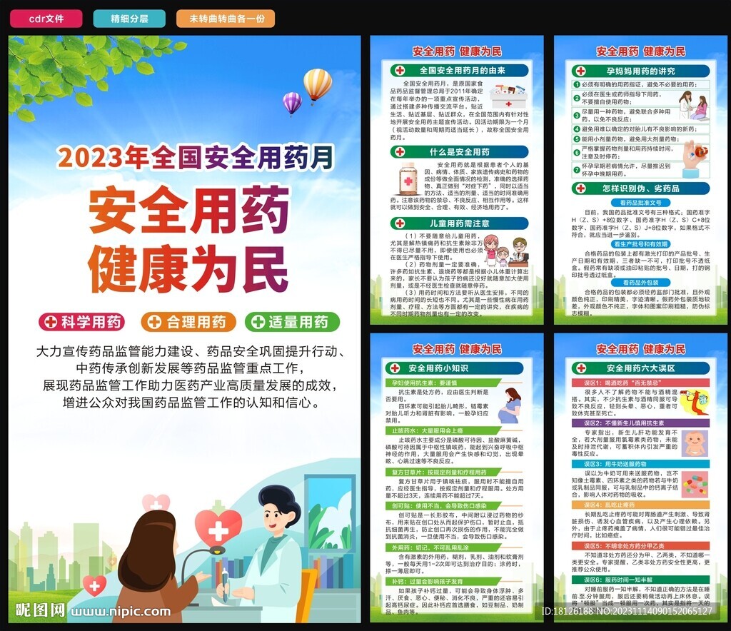 2023全国安全用药月海报