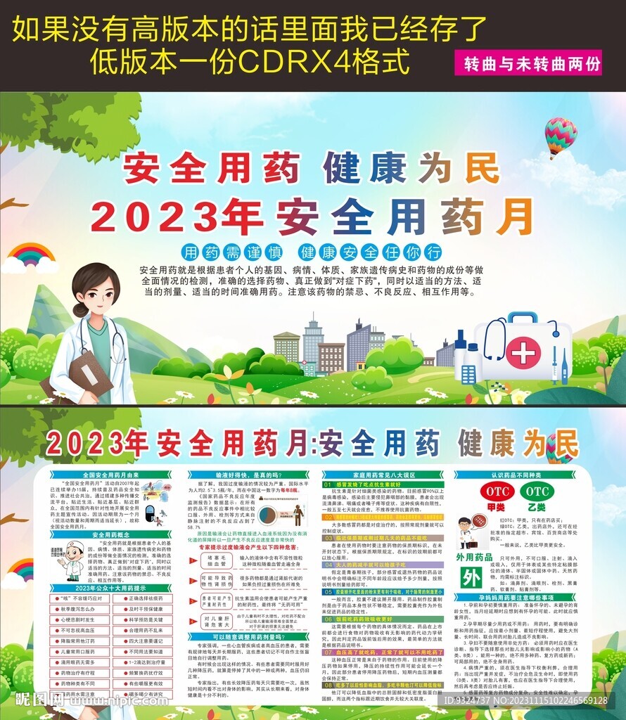 安全用药月展板