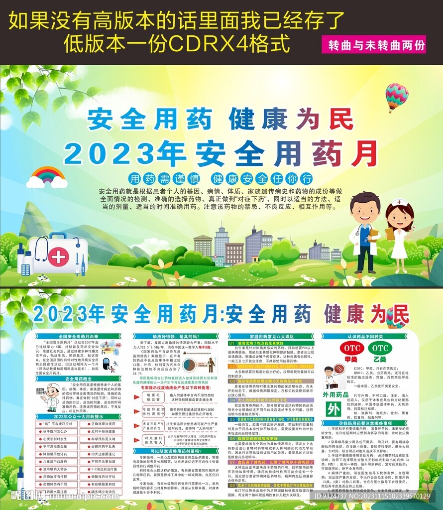 安全用药月展板