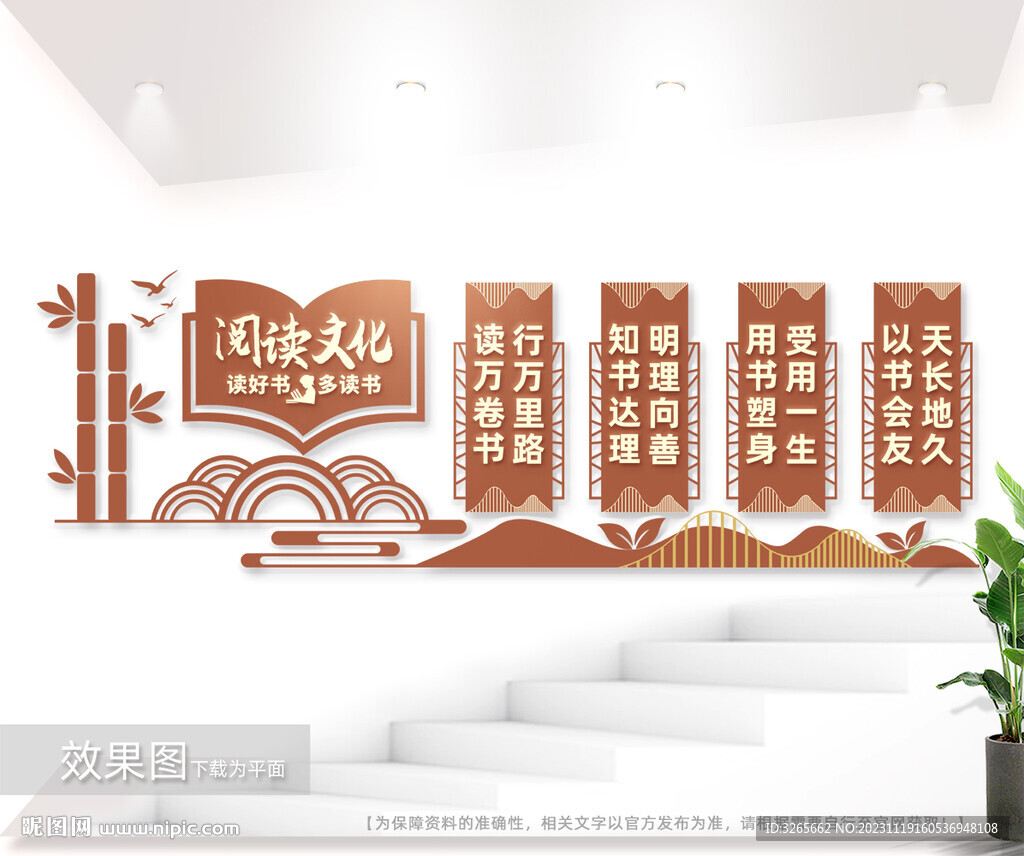 校园文化墙读书文化图片