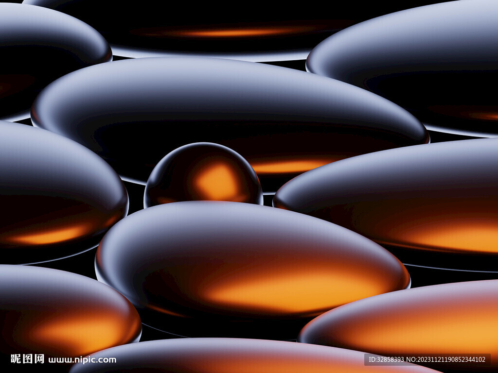 黑色抽象拉丝3D立体流体渐变