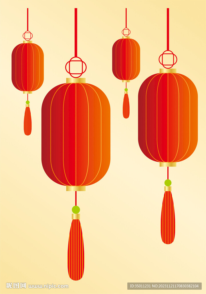 红灯笼设计CDR矢量图