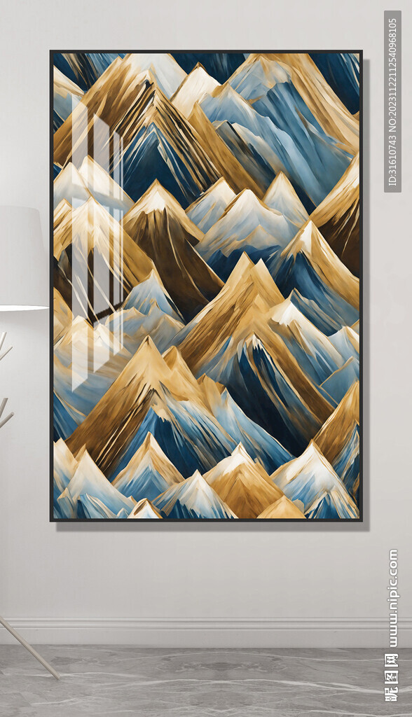 抽象意境山水装饰画