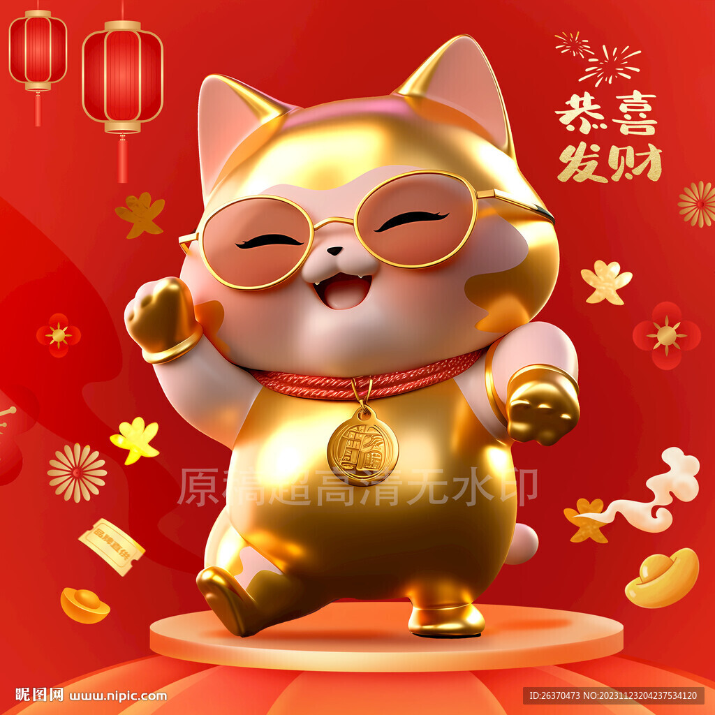 黄金招财猫