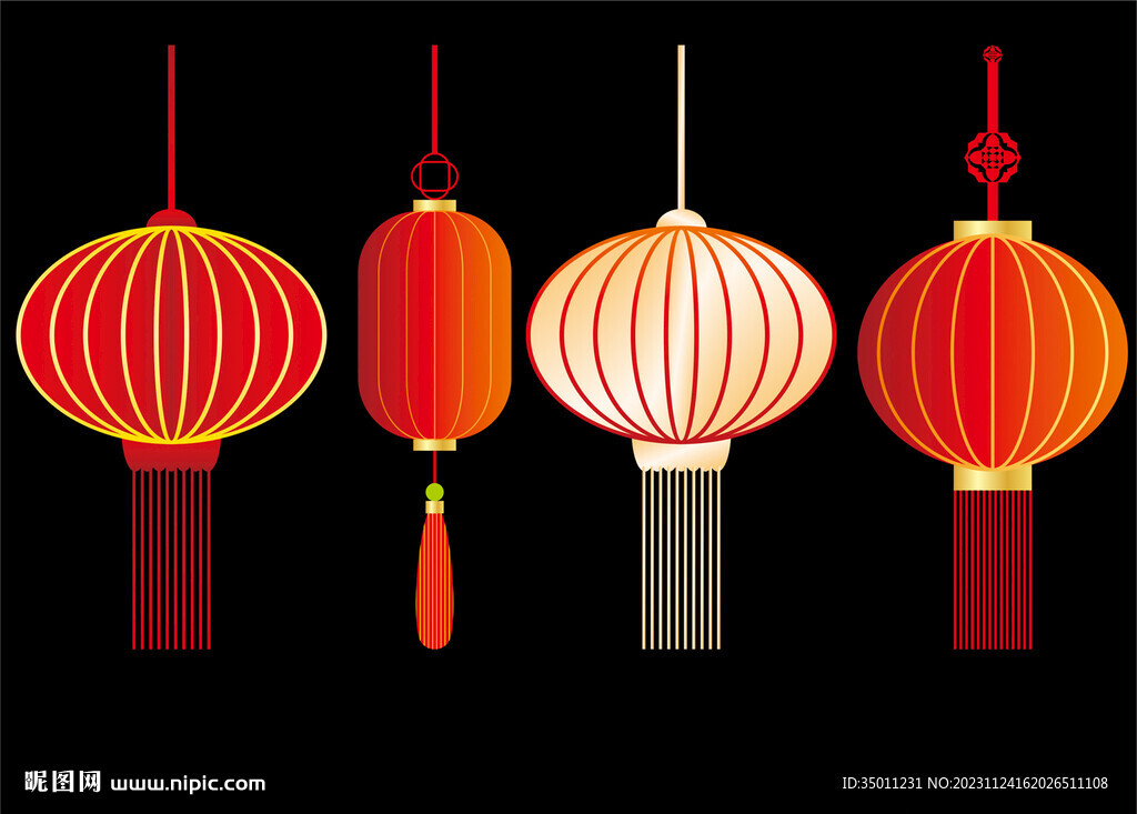 灯笼设计CDR矢量图