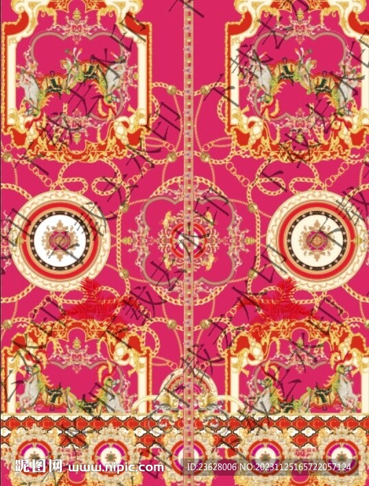 大牌 定位花  链条