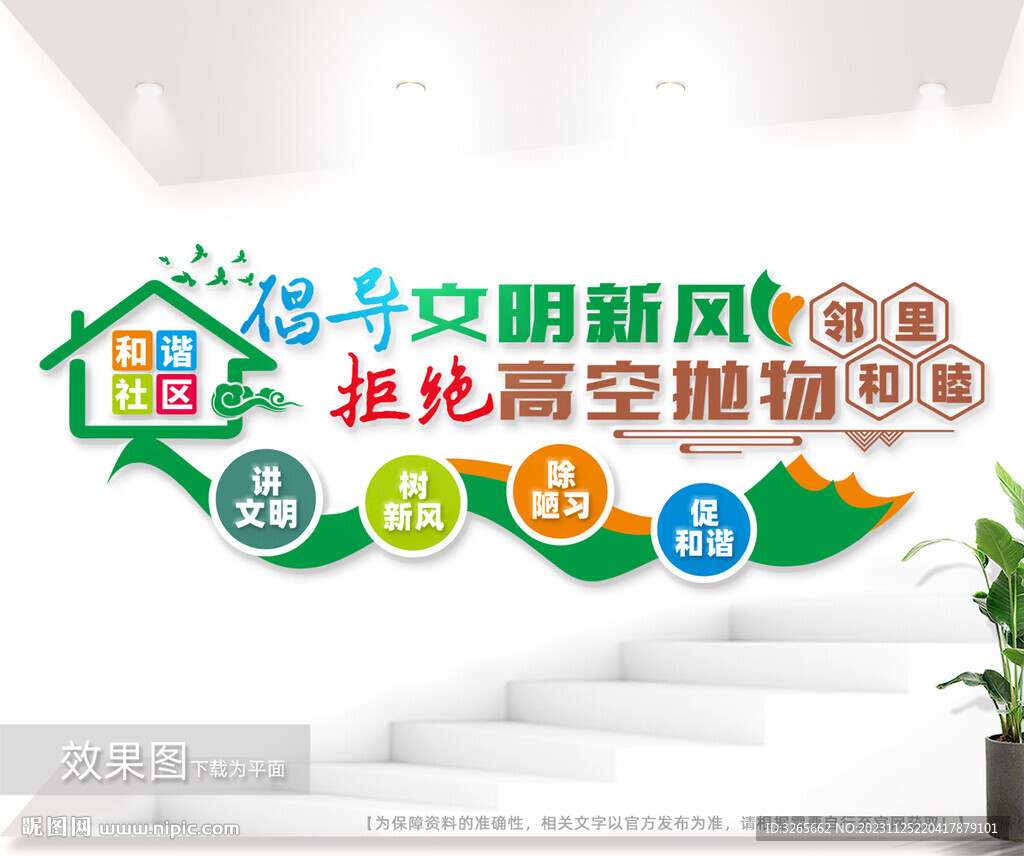 社区小区安全文化墙