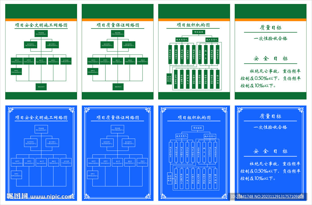 项目安全文明施工网络图