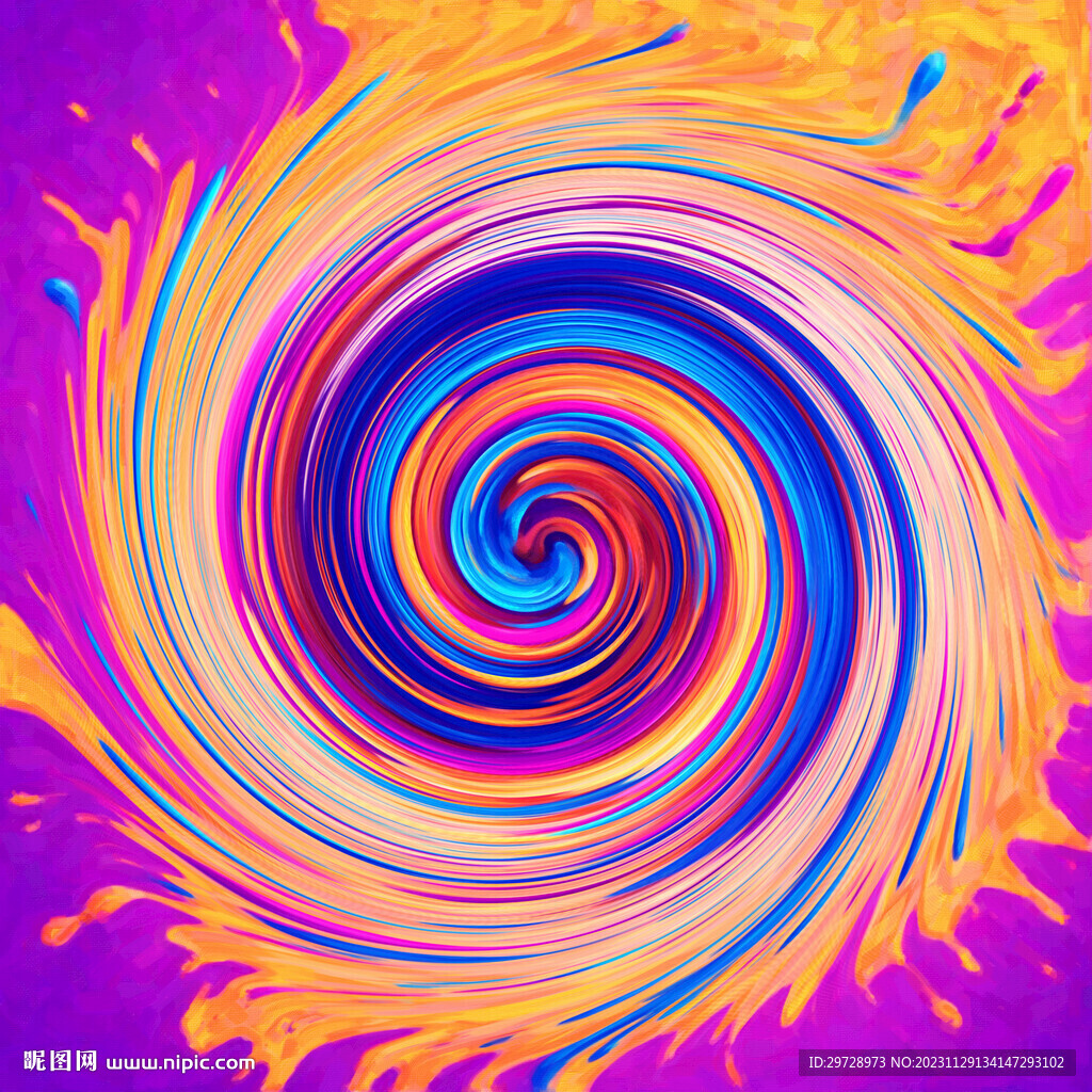 旋涡水彩底纹