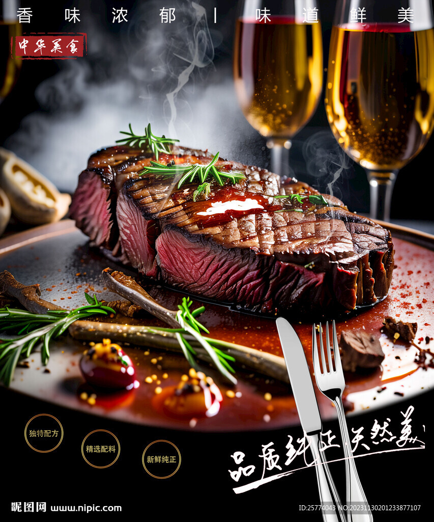 牛排海报