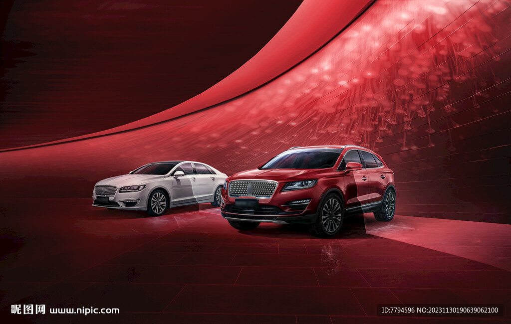 汽车春节活动背景板