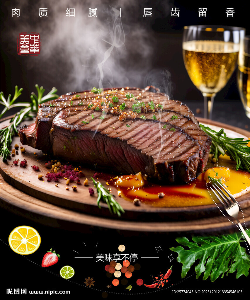 牛排海报