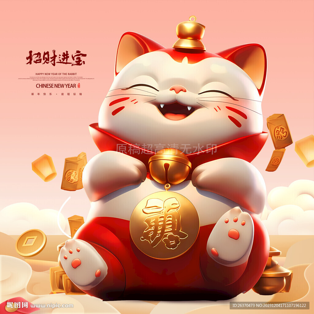 春节发财猫宝宝