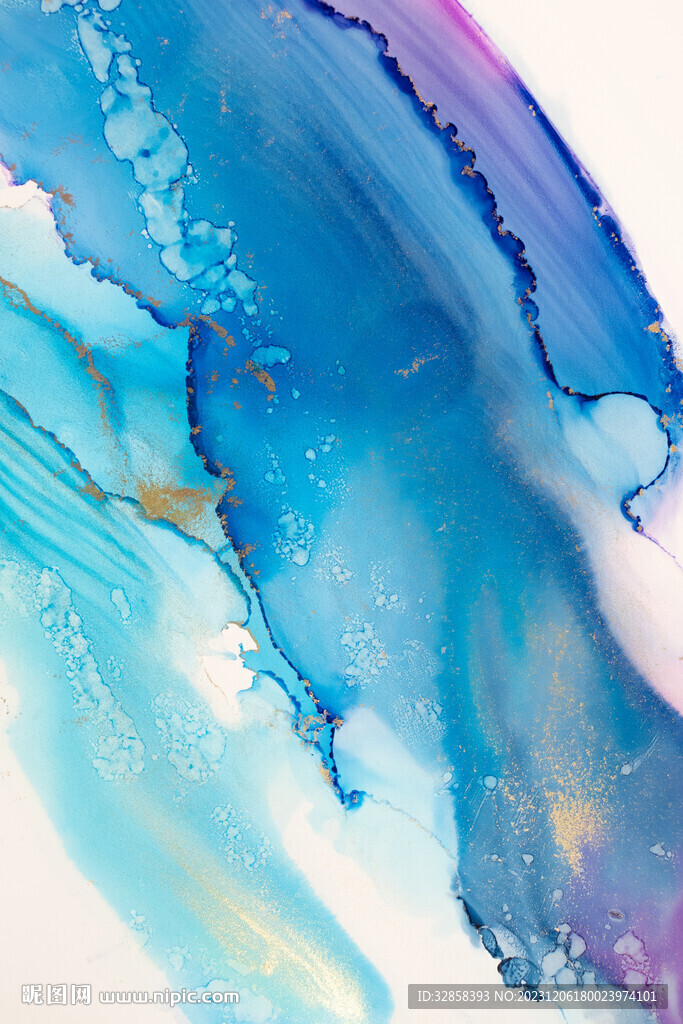 蓝色渐变大理石背景