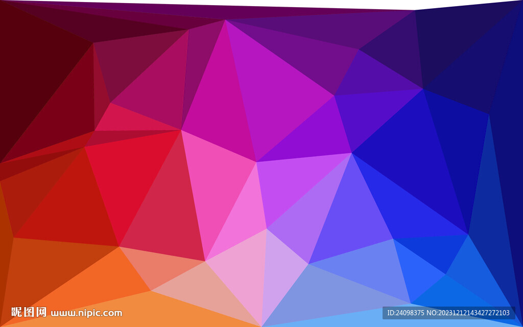 复杂多边形渐变背景图片