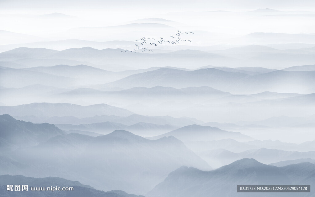 水墨山水装饰画