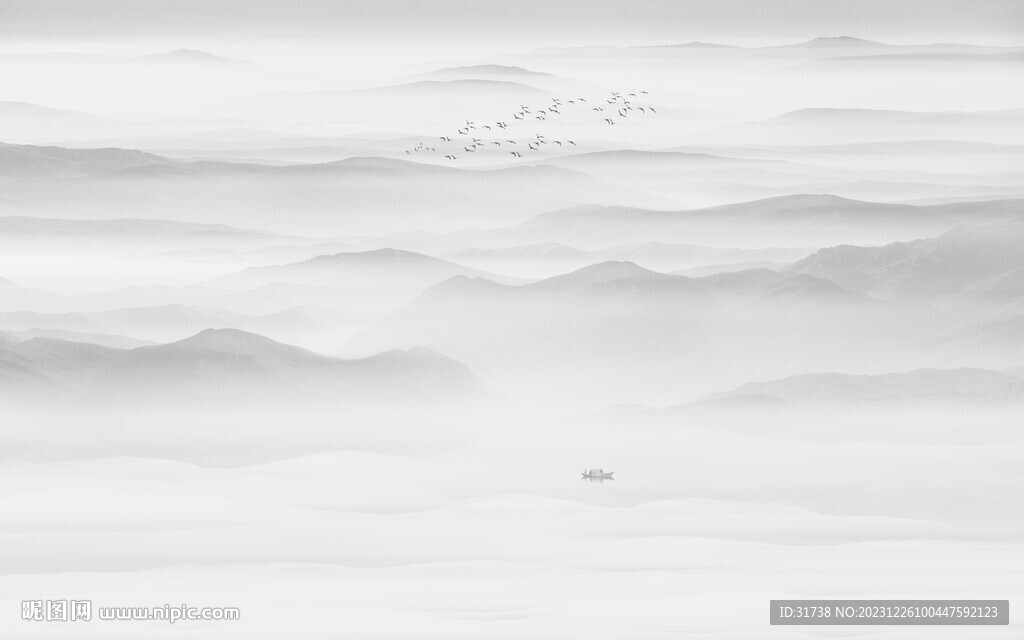 水墨山水画