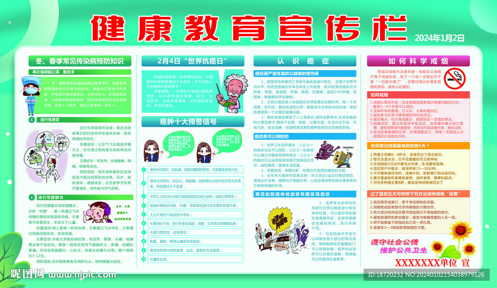 健康教育宣传栏