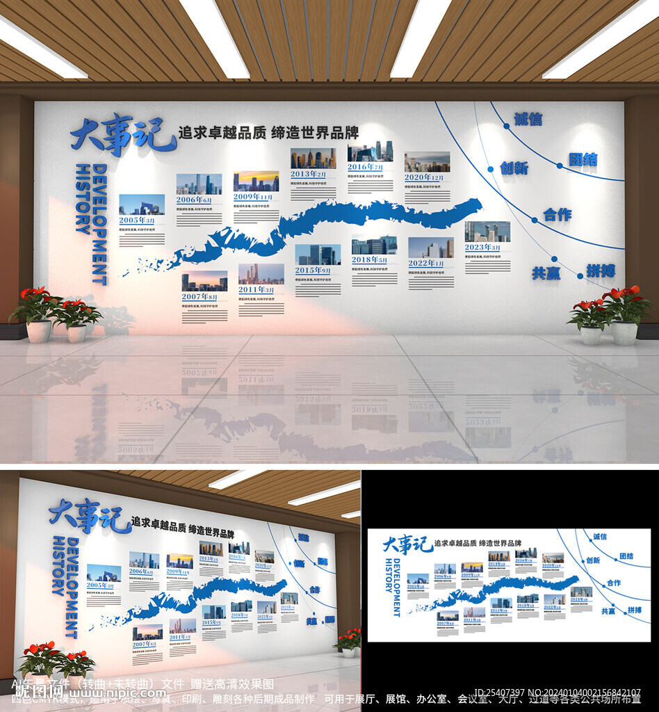 企业发展历程文化墙