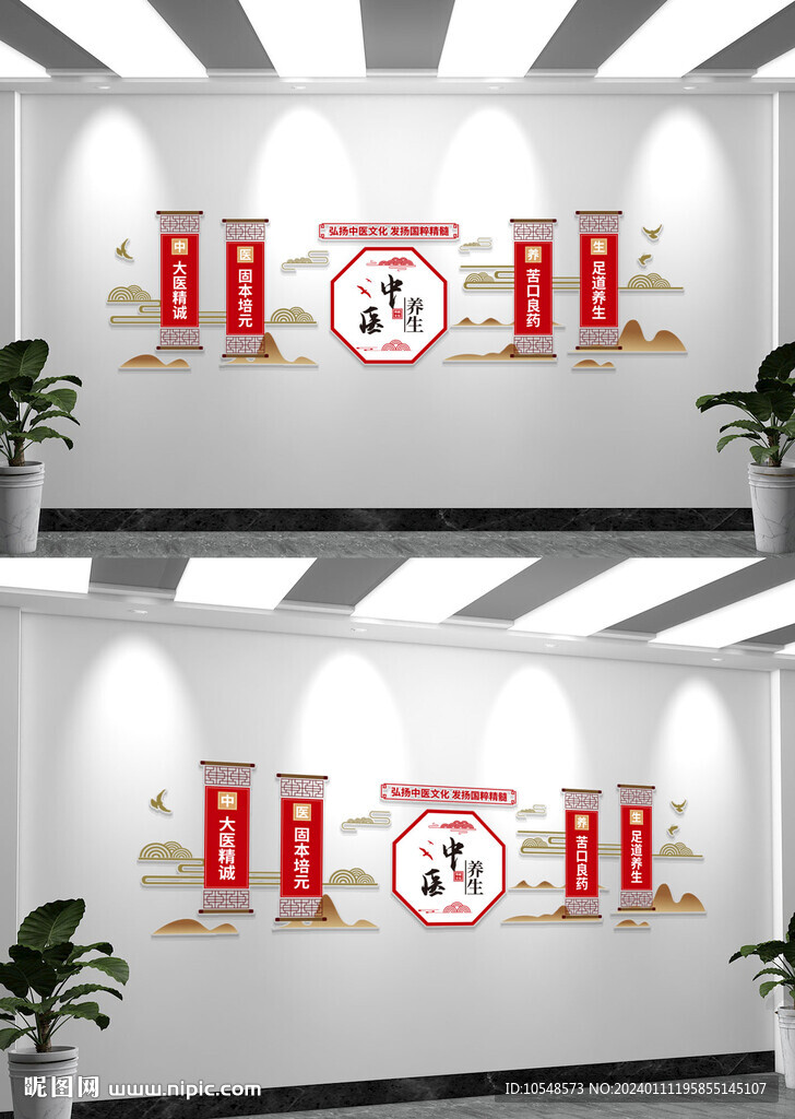中医养生国粹中医药文化墙