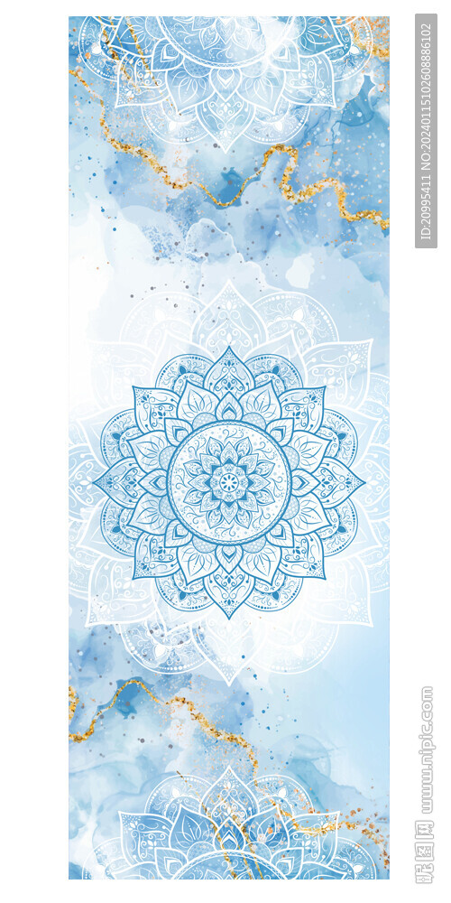 瑜伽垫 地毯 曼陀罗印花