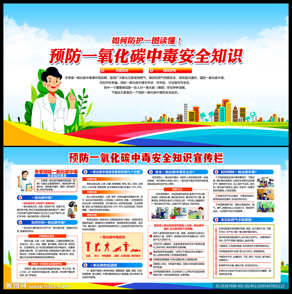一氧化碳中毒宣传栏