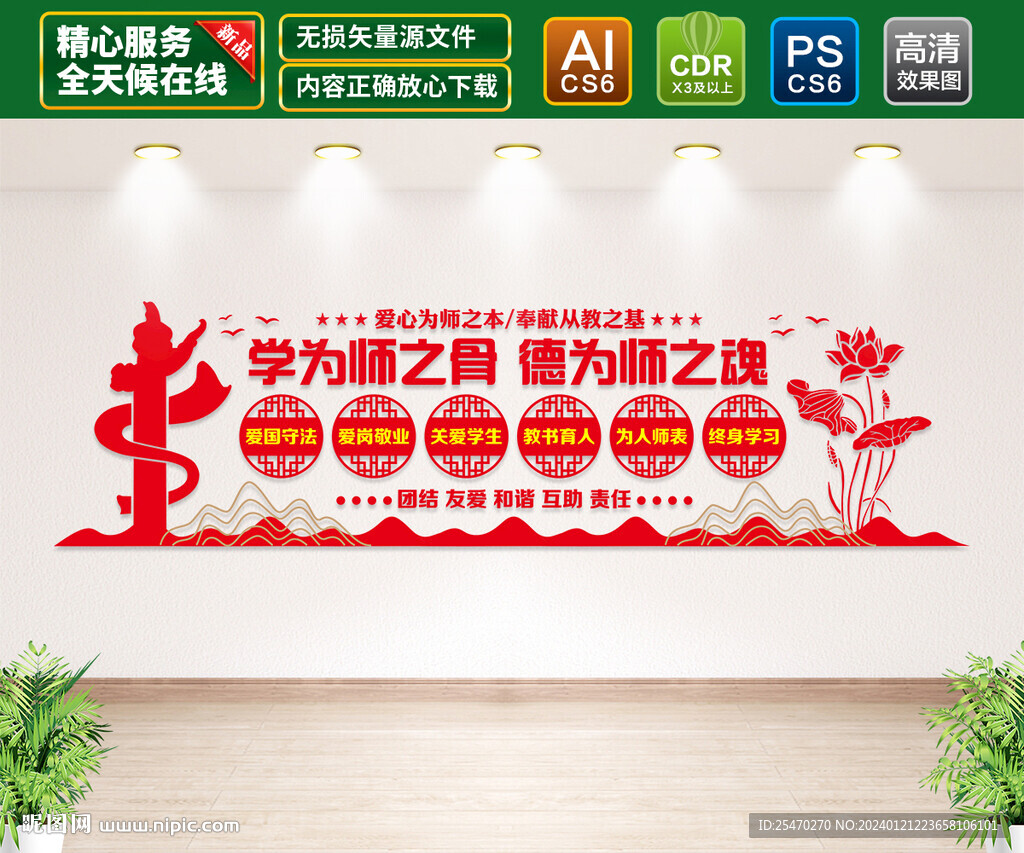 教师职业道德文化墙